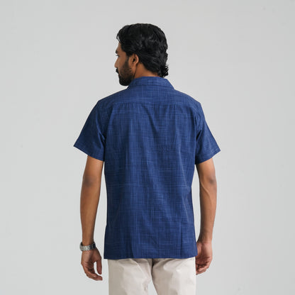 Men's Navy Check Shirt