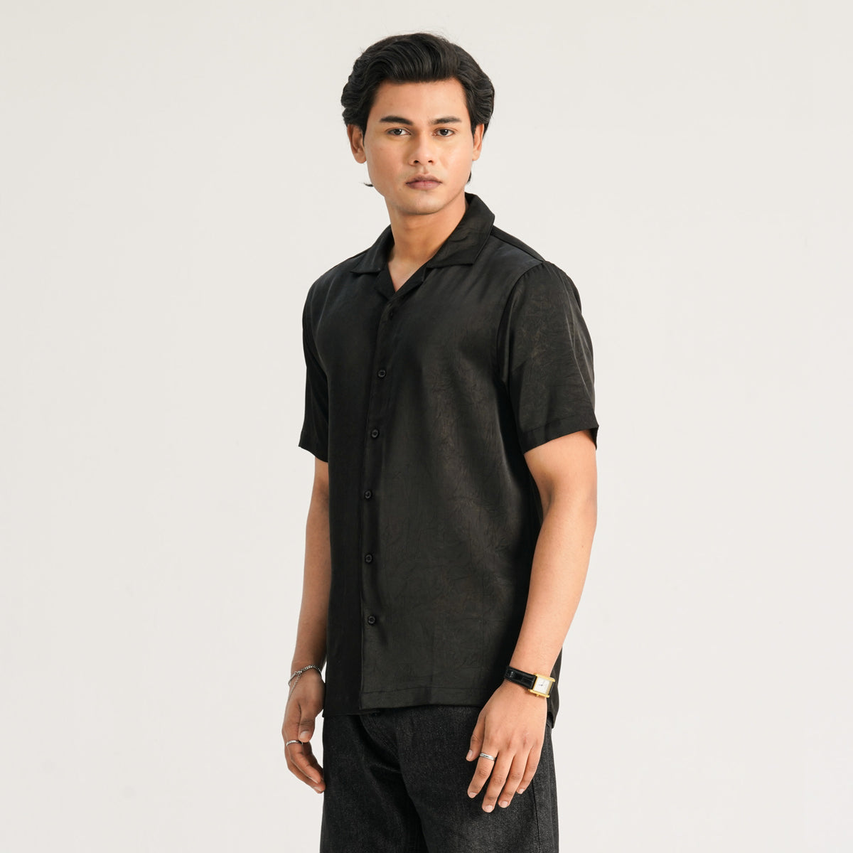 Mens Black Casual Shirt