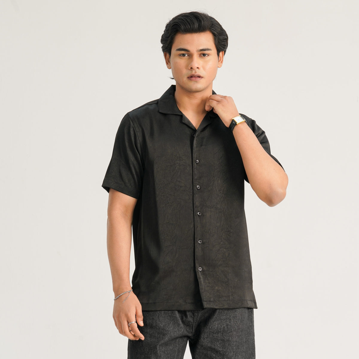 Mens Black Casual Shirt