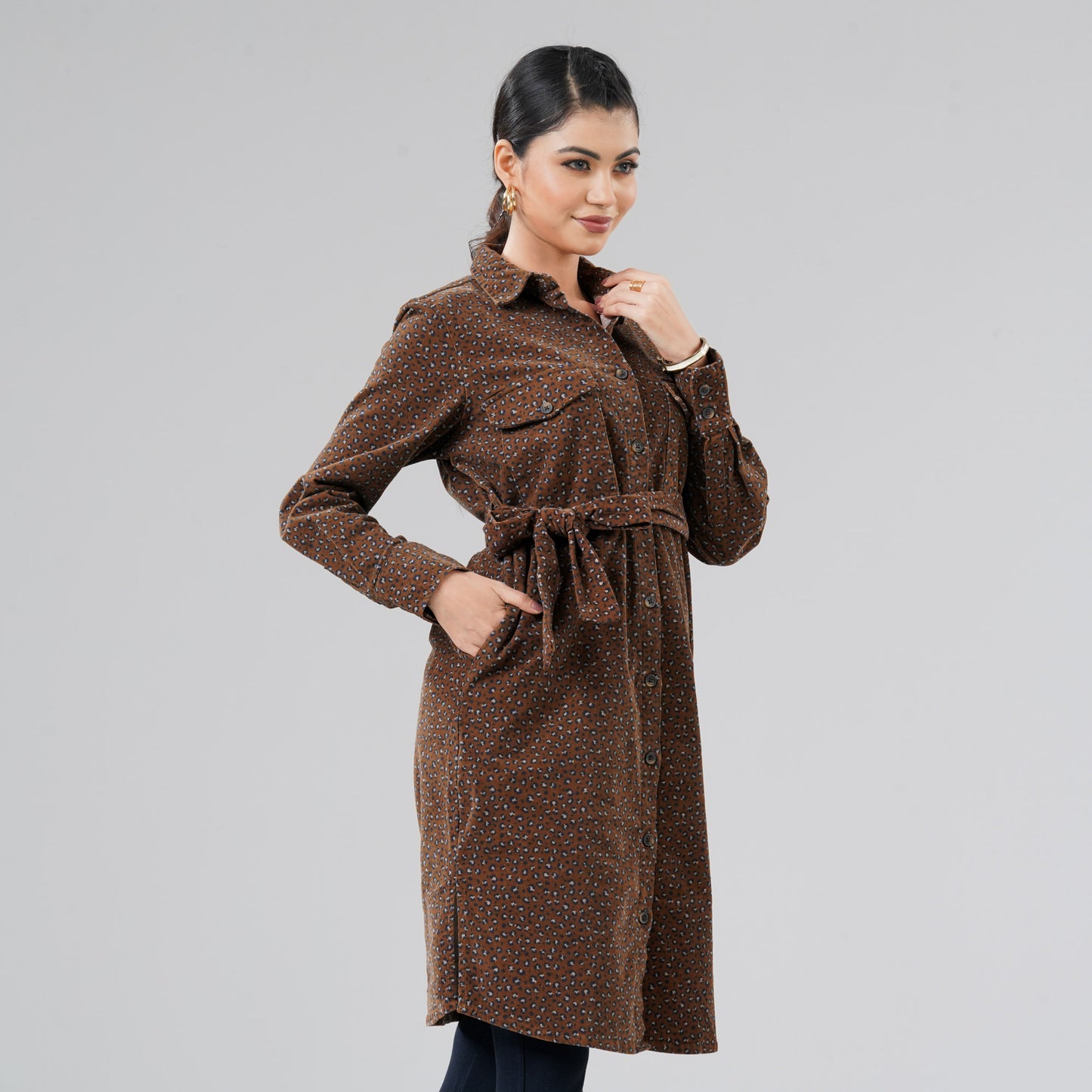 Womens Brown Dress