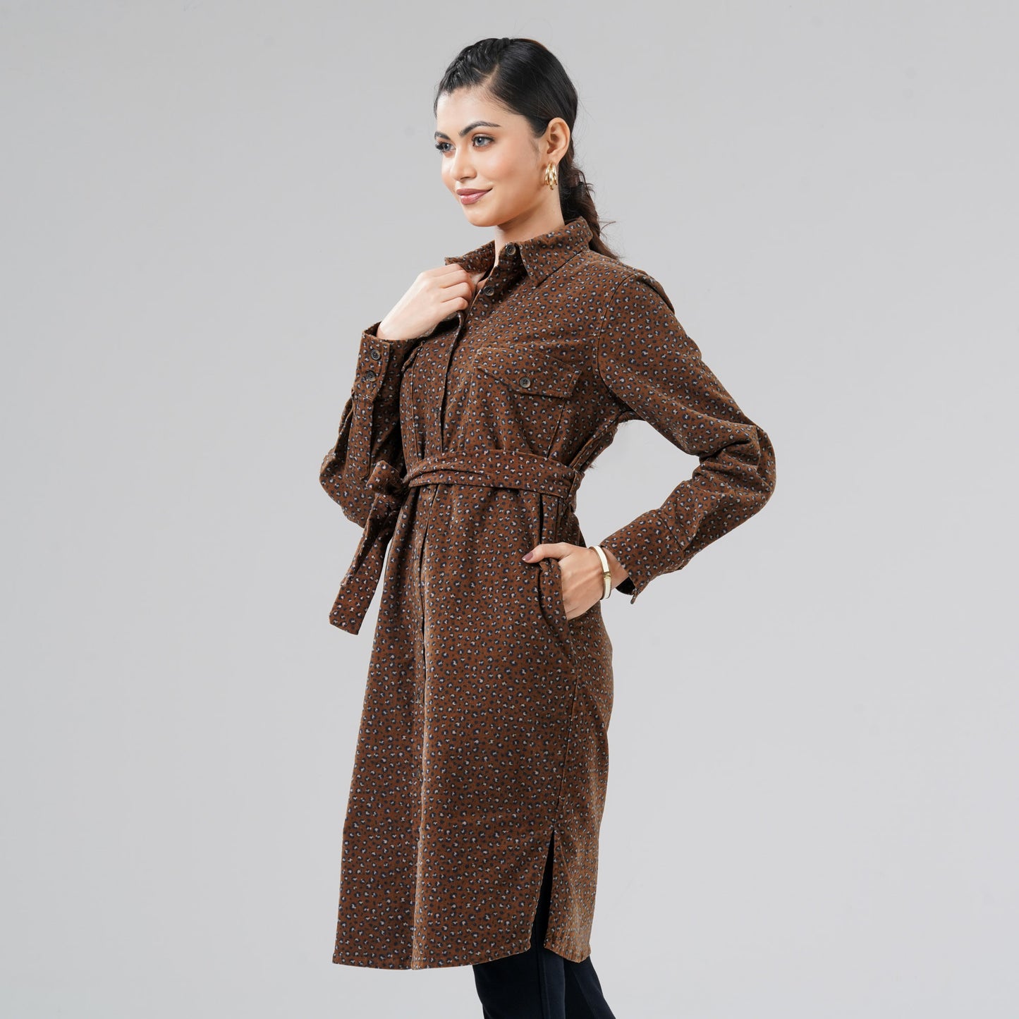 Womens Brown Dress