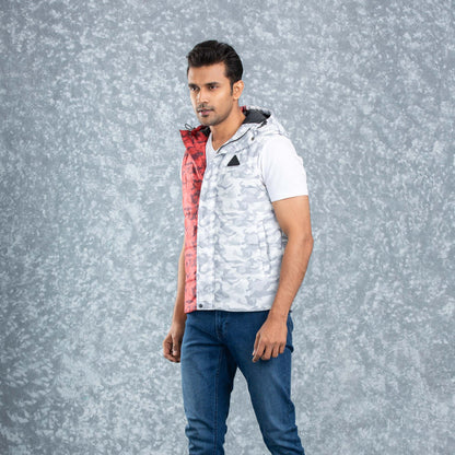 Mens Husky- Red/White Aop