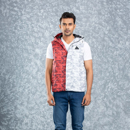 Mens Husky- Red/White Aop