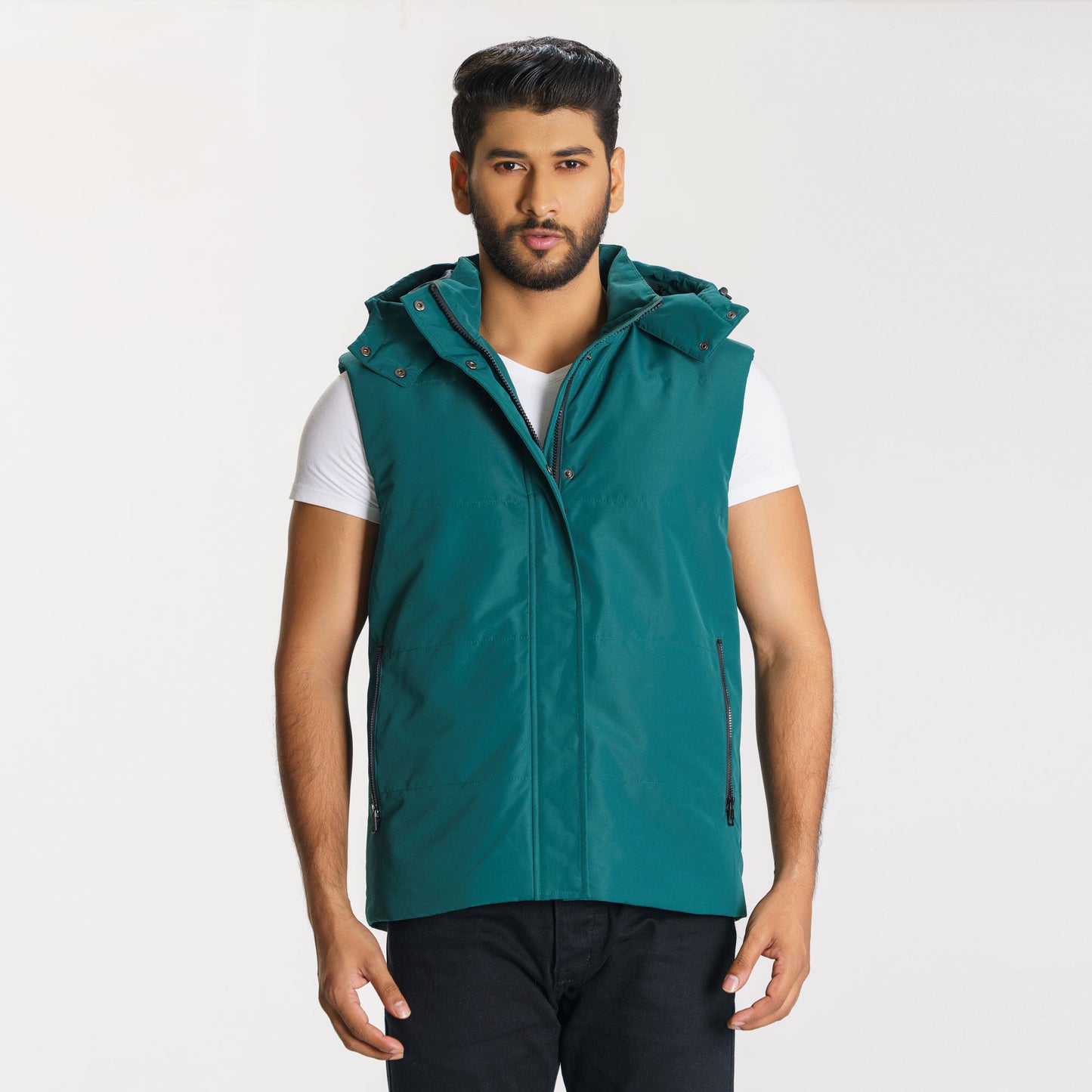 Mens Green Padded Jacket