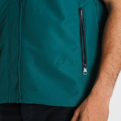 Mens Green Padded Jacket