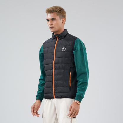 Men Sleeveless Black Jacket