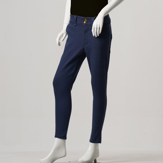 Womens Long Pant-Navy Blue