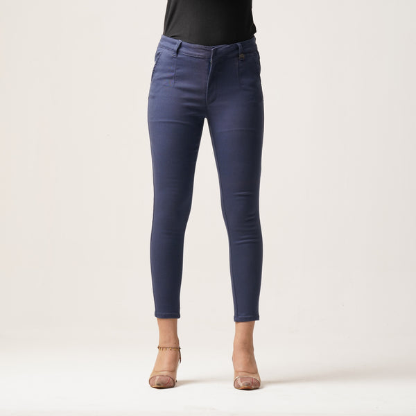 LADIES LONG PANT-NAVY BLUE