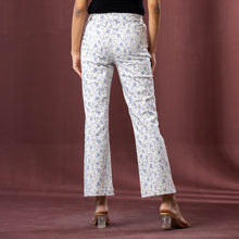 Load image into Gallery viewer, LADIES PANT-WHITE/PURPLE
