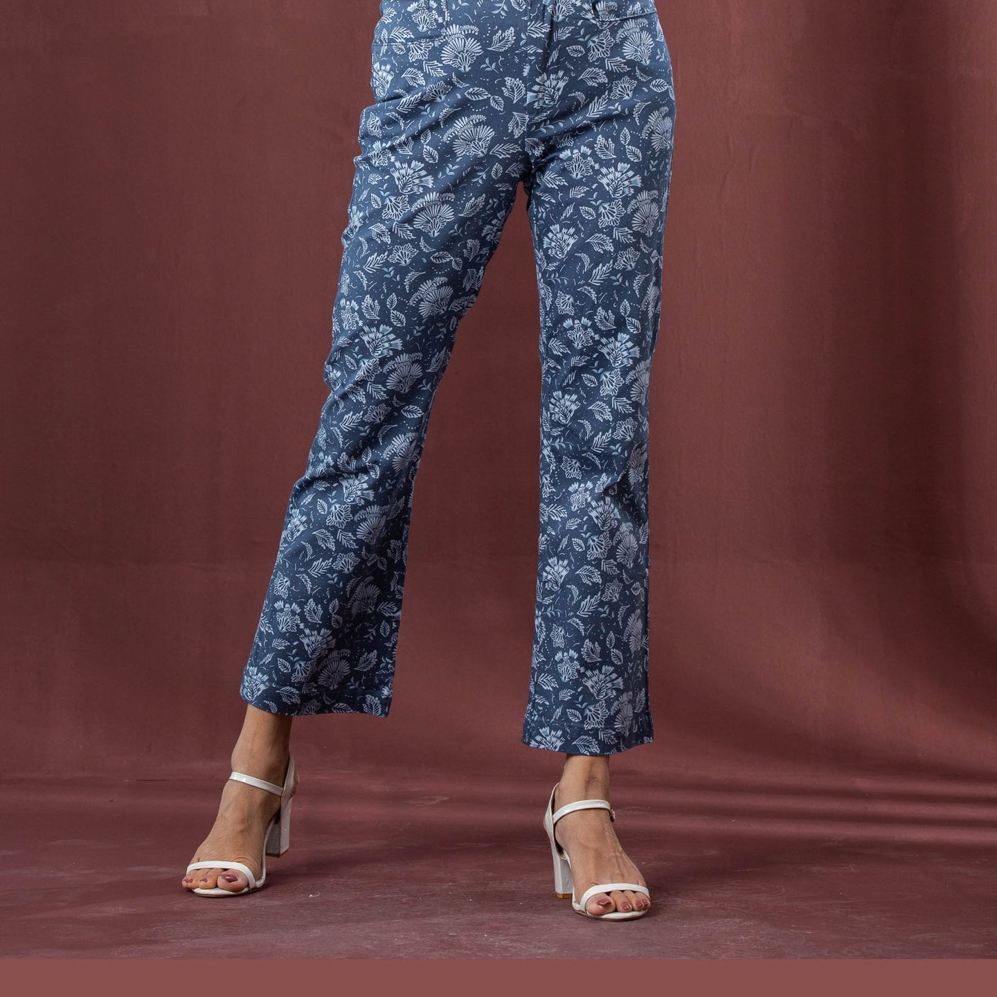 LADIES PANT-PIGEON BLUE