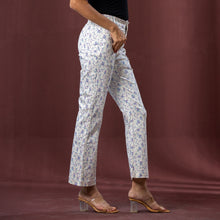 Load image into Gallery viewer, LADIES PANT-WHITE/PURPLE
