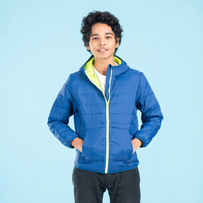 Boys Quilting Jacket- Navy