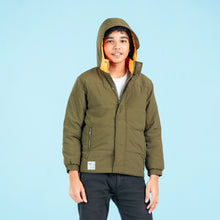Load image into Gallery viewer, BOYS QUILTING JACKET- OLIVE
