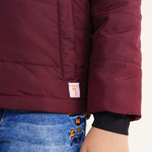 Load image into Gallery viewer, Boys Maroon &amp; Black Quilting Jacket
