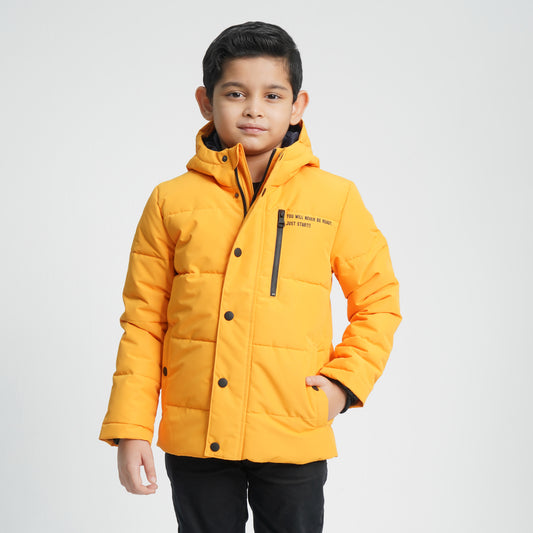 Boy's Yellow Quilted Jacket