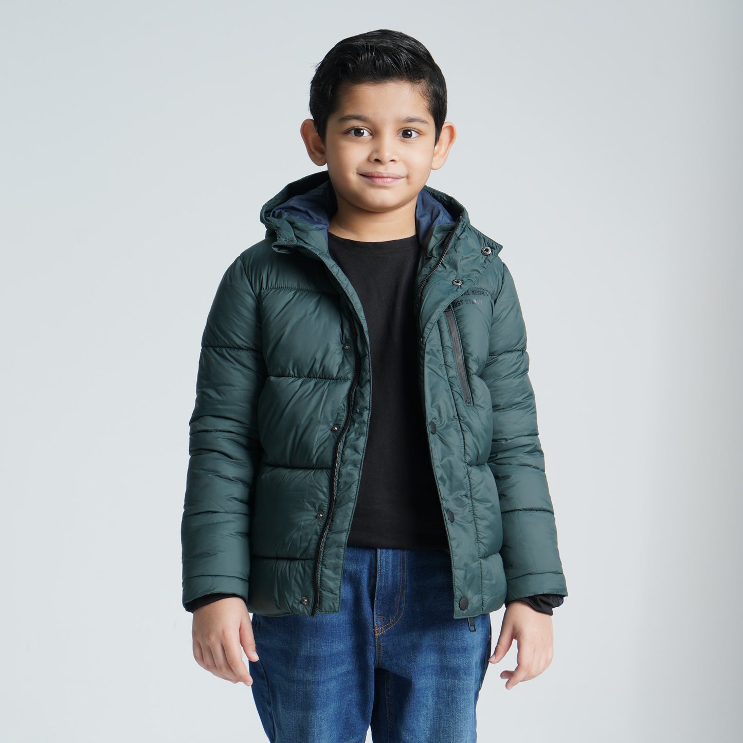 Boy's Balsam Green Quilted Jacket