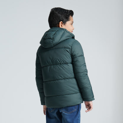 Boy's Balsam Green Quilted Jacket