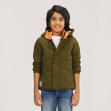 Load image into Gallery viewer, Baby Boy Olive Quilting Jacket
