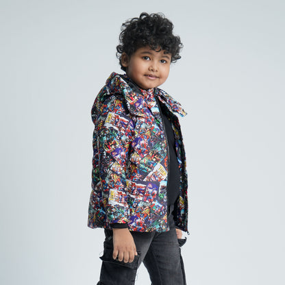 Baby Boys Multi Color Quilt Jacket
