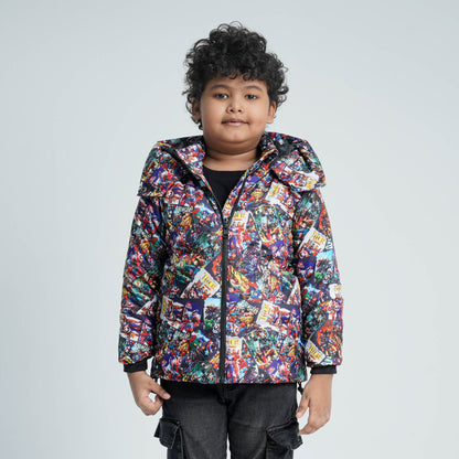 Baby Boys Multi Color Quilt Jacket