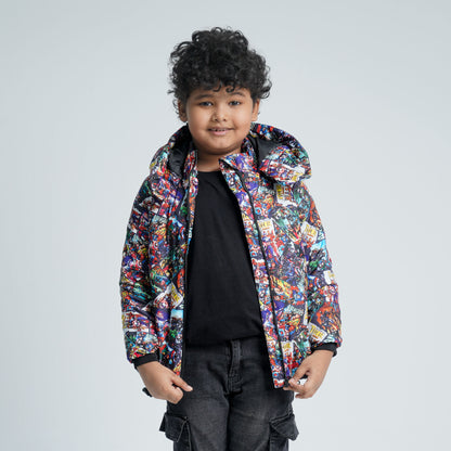 Baby Boys Multi Color Quilt Jacket
