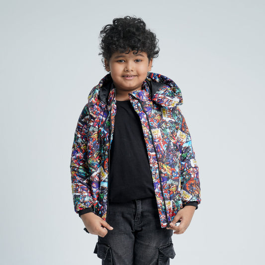 Baby Boys Multi Color Quilt Jacket