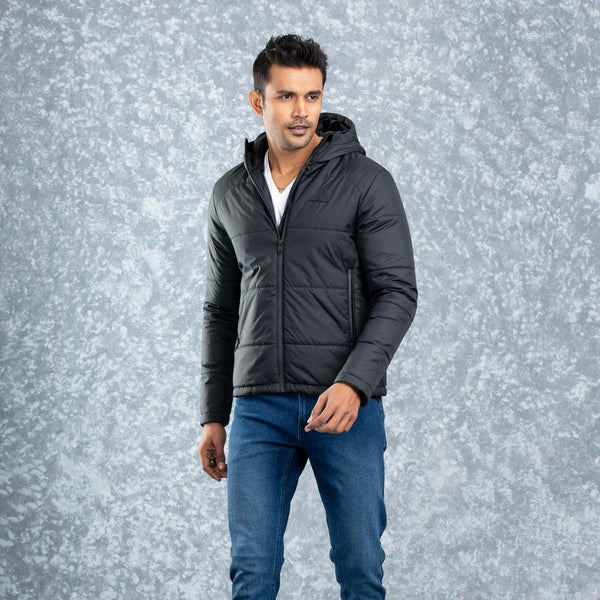 MENS QUILTING JACKET- BLACK