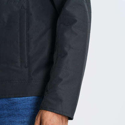 Mens Black Quilting Jacket