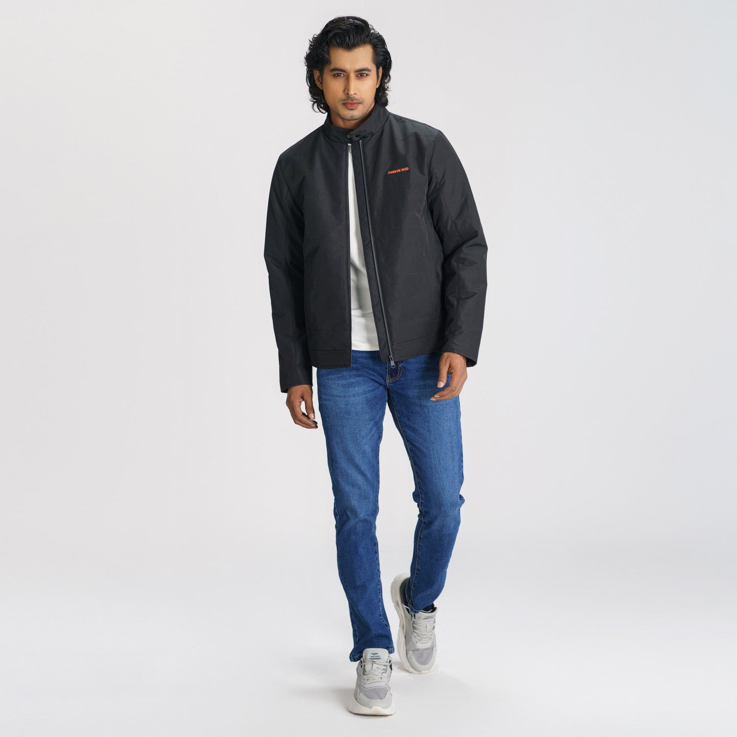 Mens Black Quilting Jacket