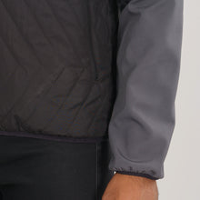 Load image into Gallery viewer, Mens Gray &amp; Black Quilted Jacket
