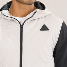 Load image into Gallery viewer, Mens Grey &amp; Black Quilted Jacket
