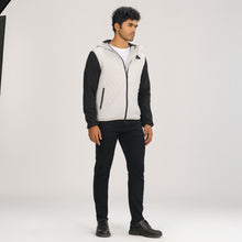 Load image into Gallery viewer, Mens Grey &amp; Black Quilted Jacket
