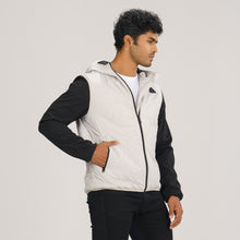 Load image into Gallery viewer, Mens Grey &amp; Black Quilted Jacket
