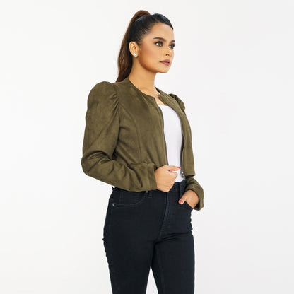 Women Olive Shacket