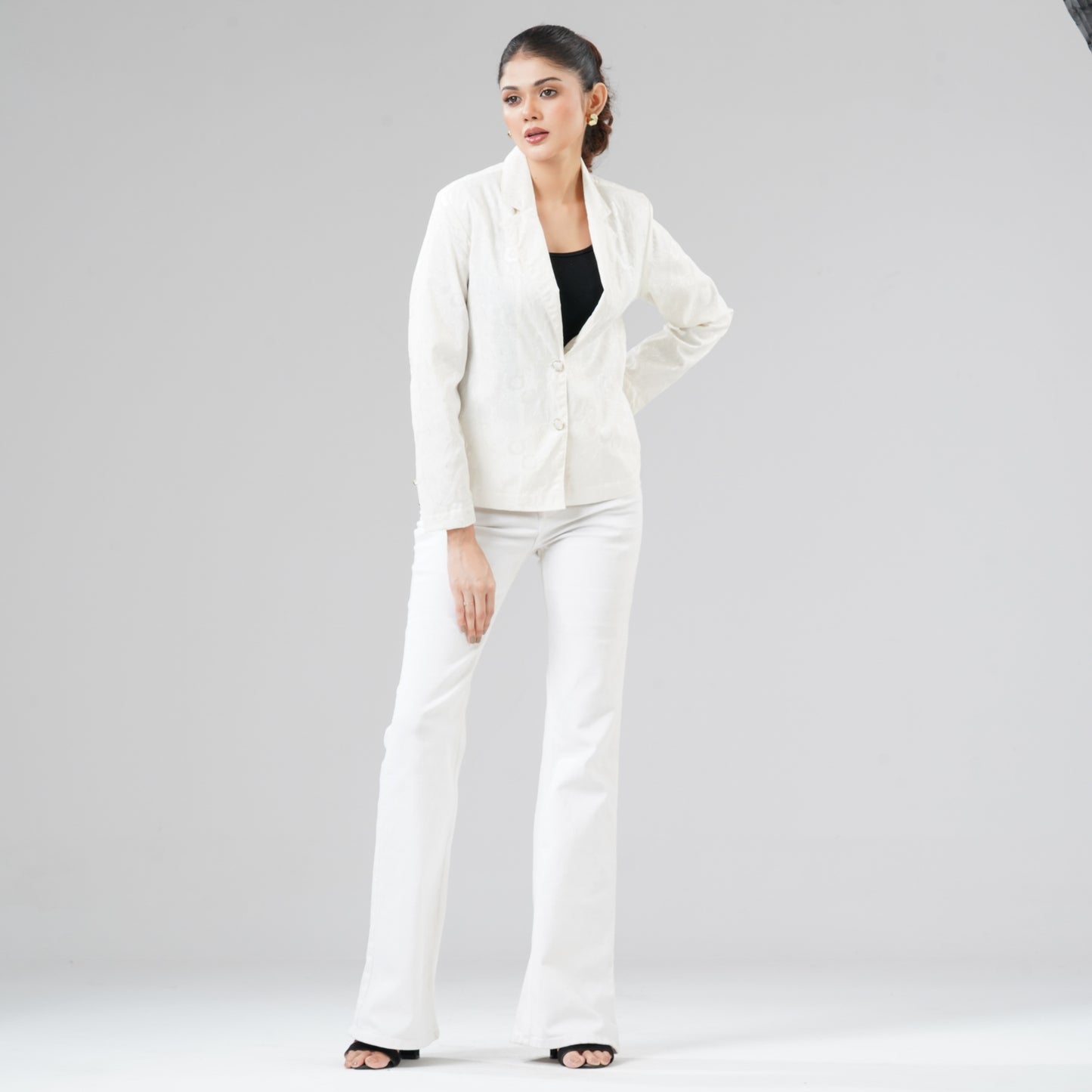 Womens White Shacket