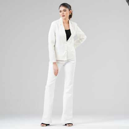 Womens White Shacket