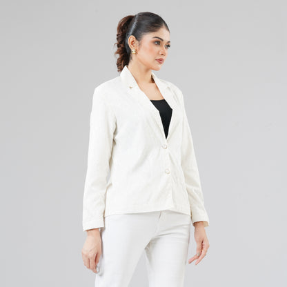 Womens White Shacket