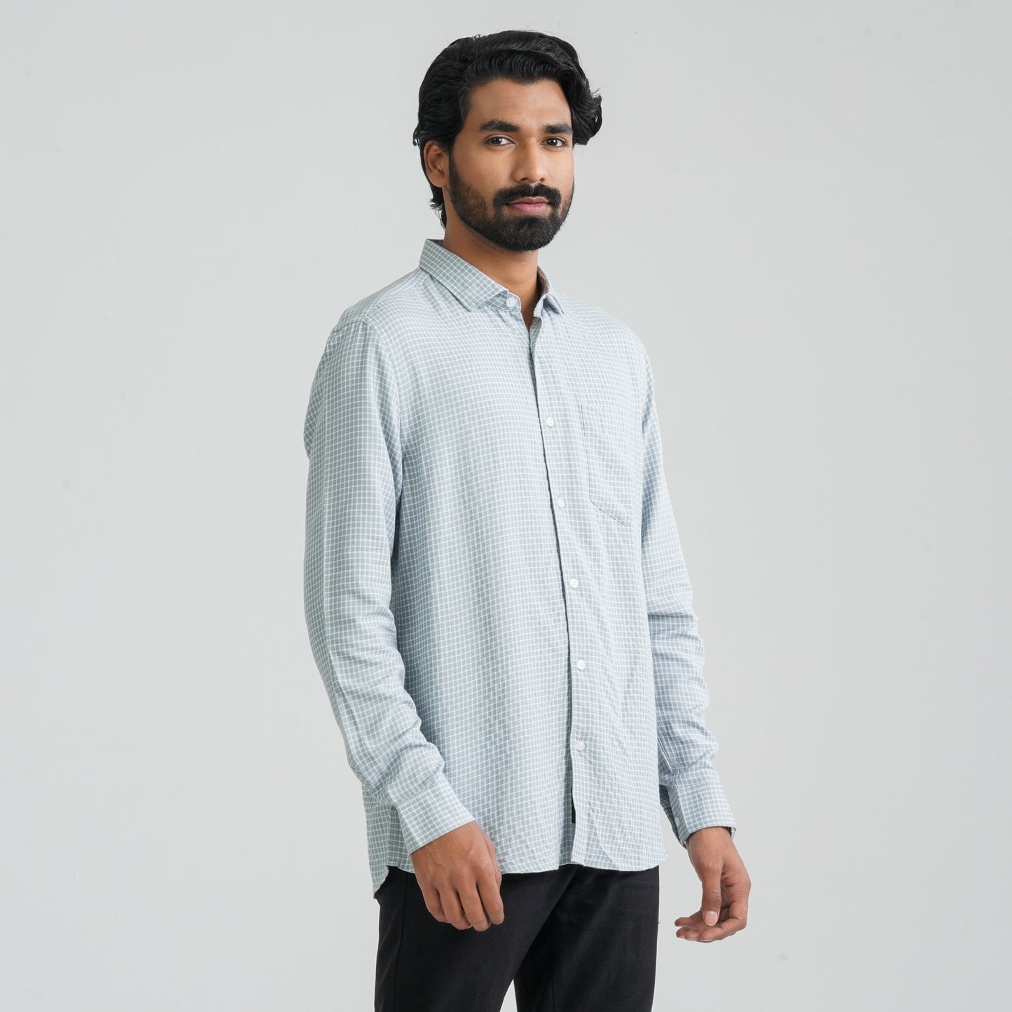 Men’s Ash Check Casual Shirt