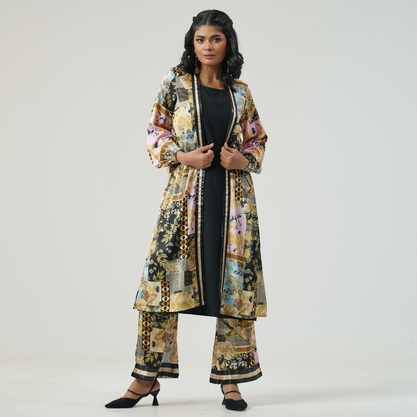 Womens Multi Color Printed Shrug