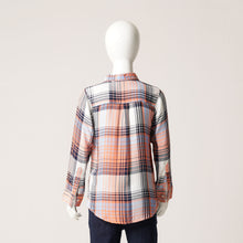 Load image into Gallery viewer, BOYS L/S SHIRT-ORANGE/BLUE
