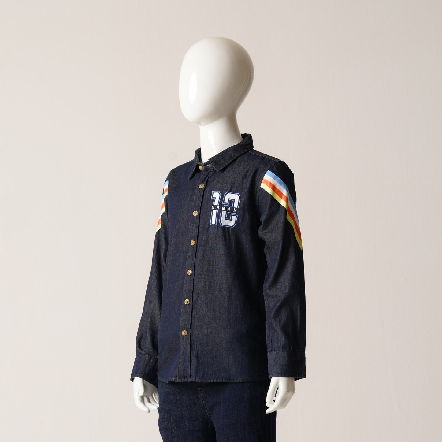 Boys L/S Shirt-Navy