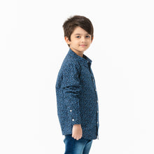 Load image into Gallery viewer, Boys White &amp; Navy Shirt
