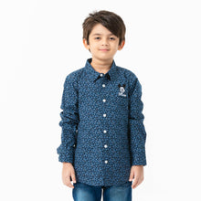 Load image into Gallery viewer, Boys White &amp; Navy Shirt
