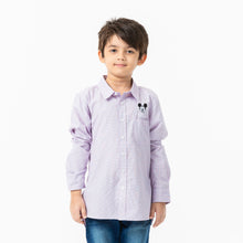 Load image into Gallery viewer, Boys White &amp; Purple Shirt
