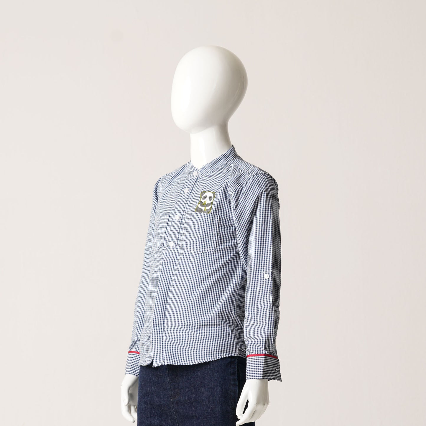 Baby Boys Shirt-White/Navy