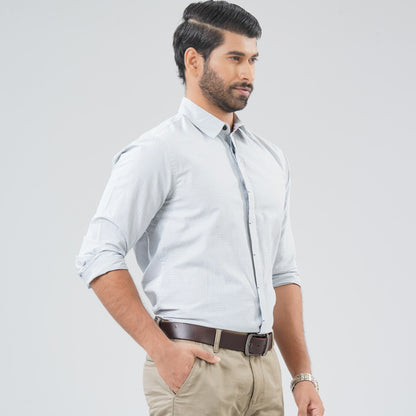 Mens Purple & White Shirt