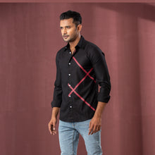 Load image into Gallery viewer, Men’s Black Print Shirt
