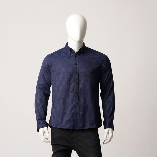 MENS L/S SHIRT-NAVY