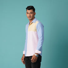 Load image into Gallery viewer, MENS L/S SHIRT-BLUE/PINK
