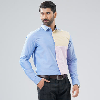 Mens Blue & Pink Shirt